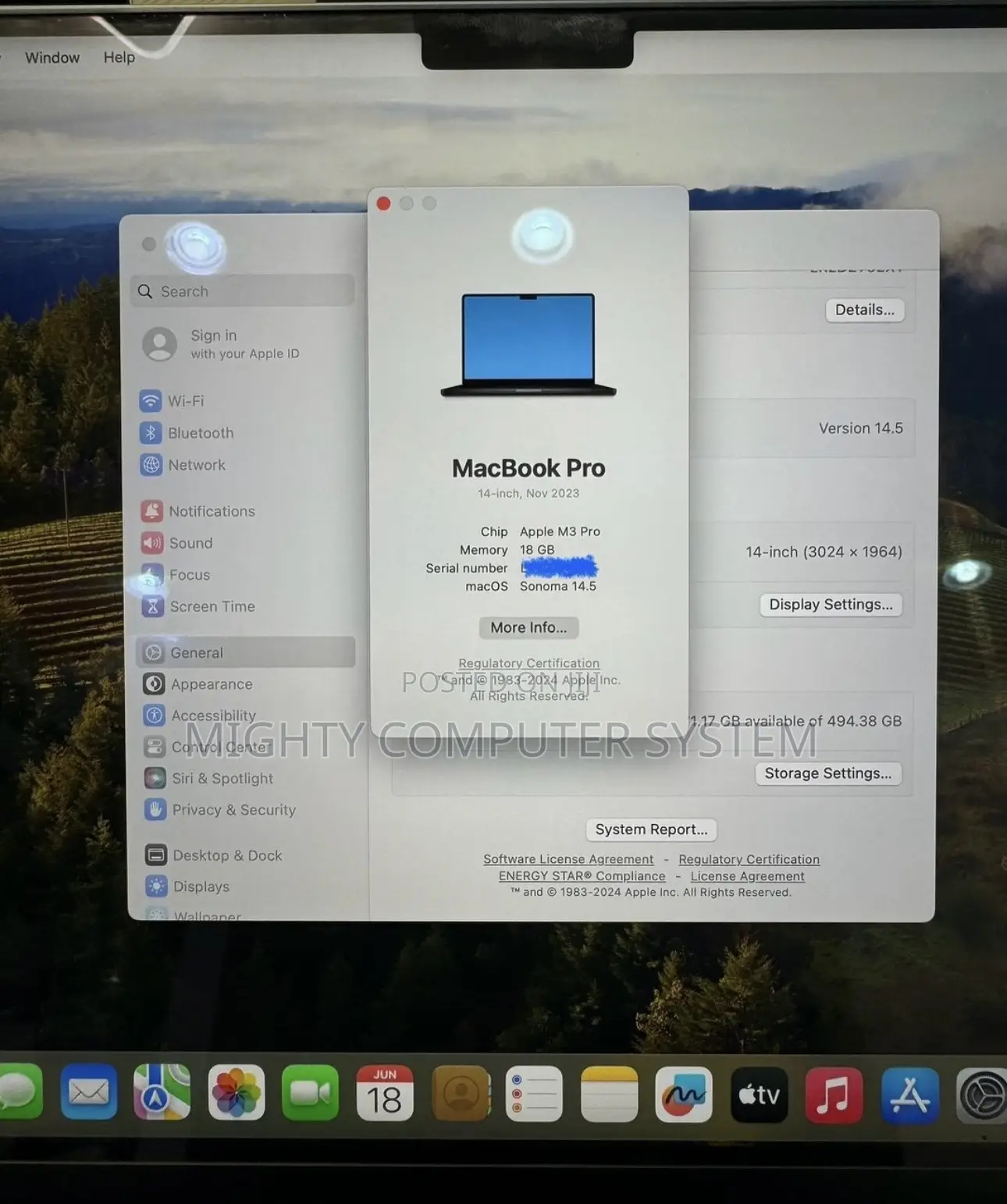 Laptop Apple MacBook Pro 2023 M3 14-inch 18GB Apple M3 SSD 512GB