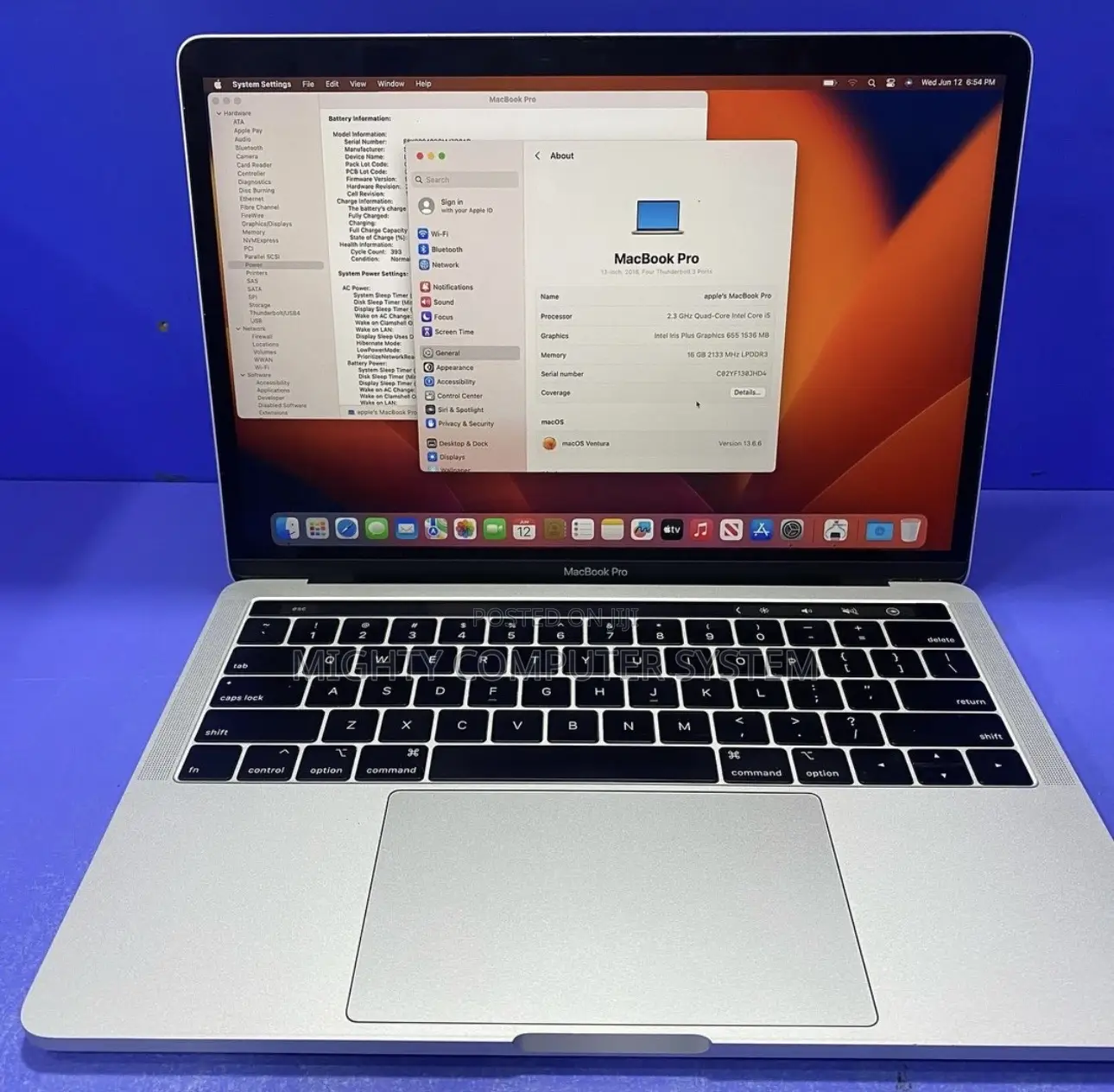 Laptop Apple MacBook Pro 2020 16GB Intel Core I7 SSD 512GB