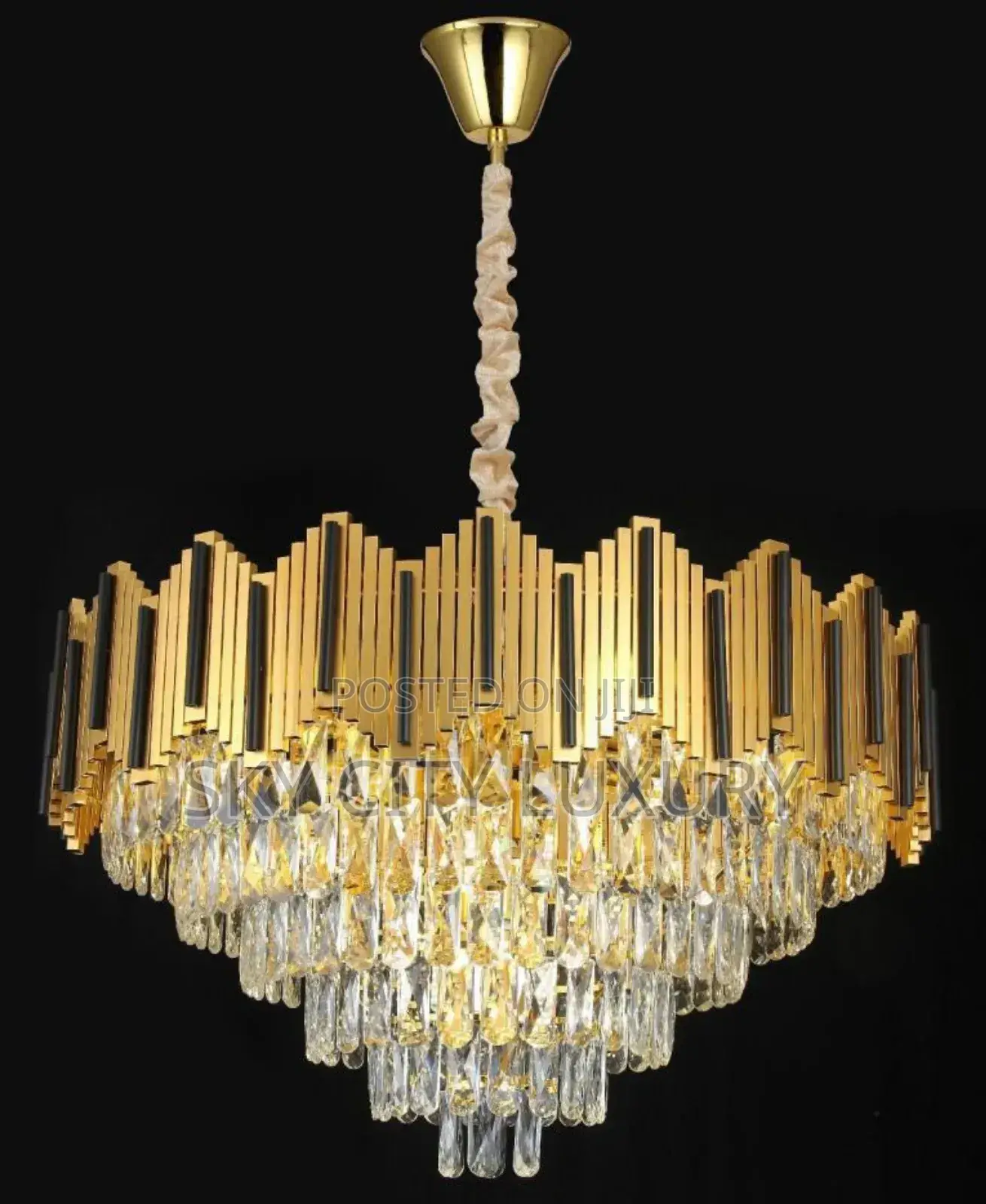 Gold Crystal Chandelier