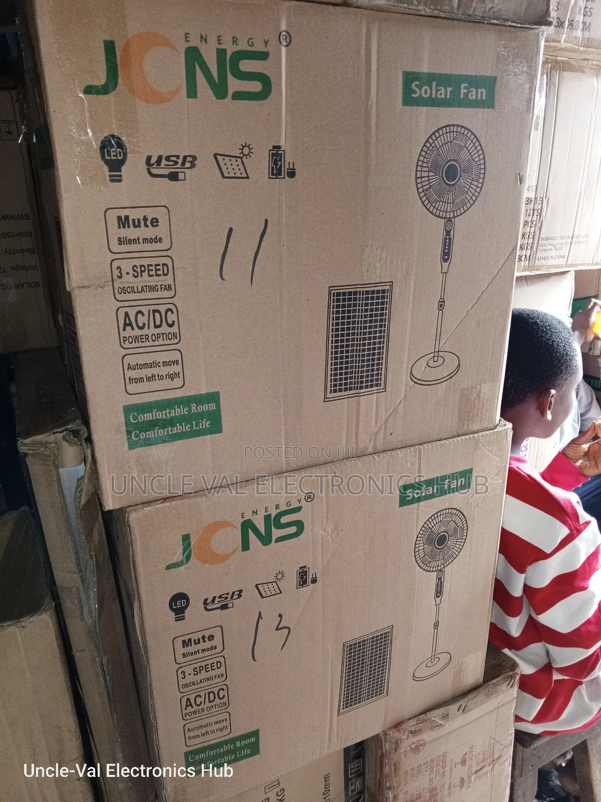 JCNS 16" Solar Fan
