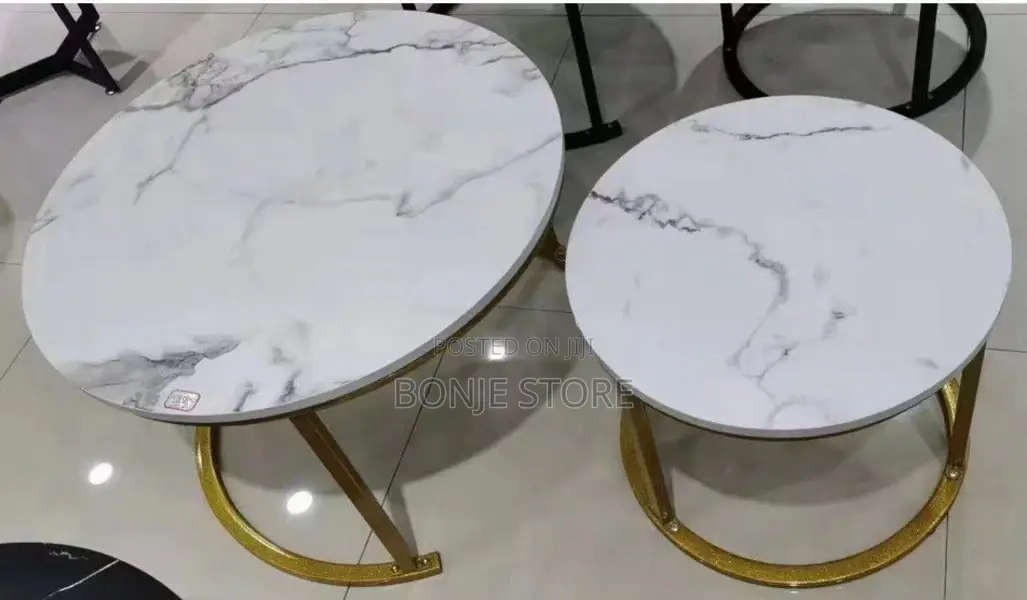 2pcs Marble Colour Top Nordic Center Table