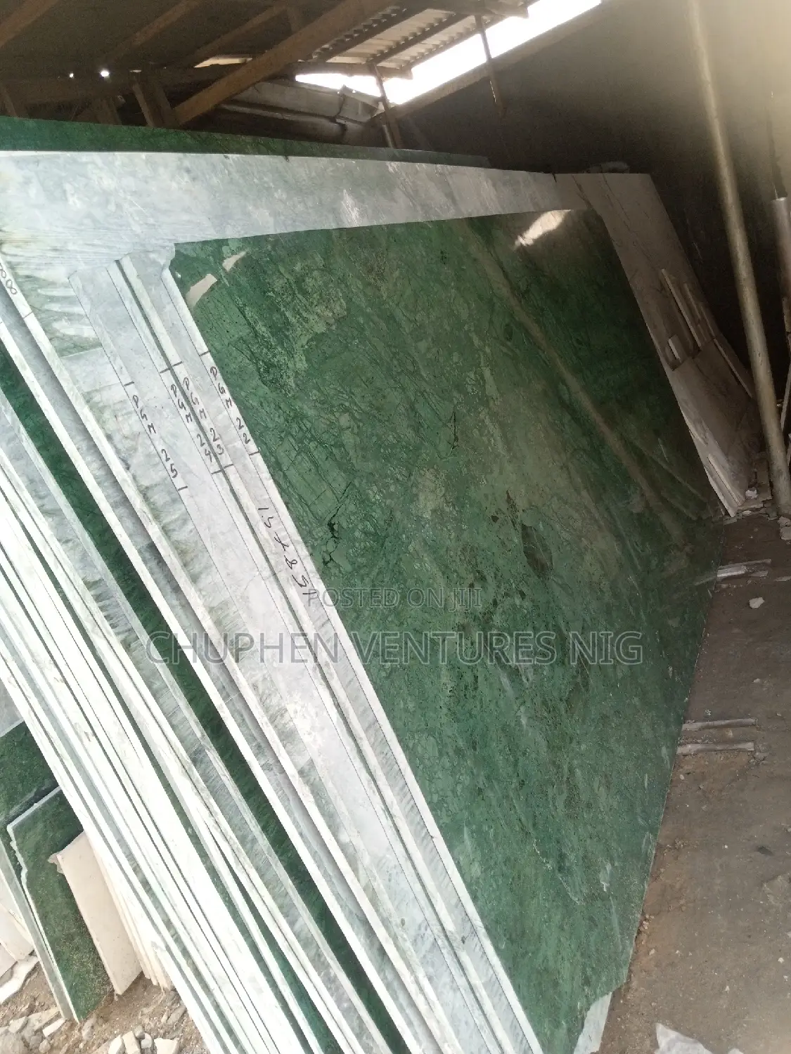 Green Marble Slab