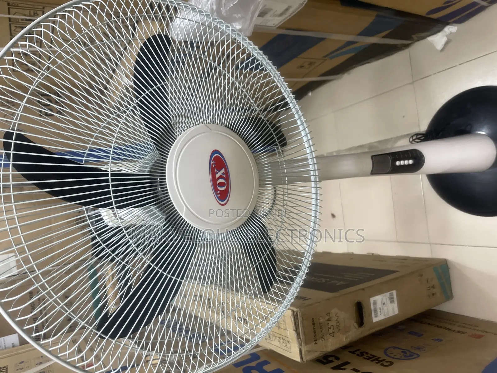 Brand New OX 18inch Rechargeable Standing Fan