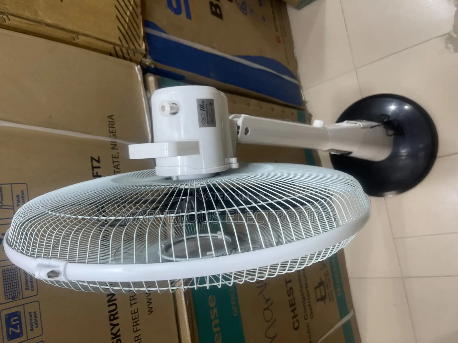 Brand New OX 18inch Rechargeable Standing Fan