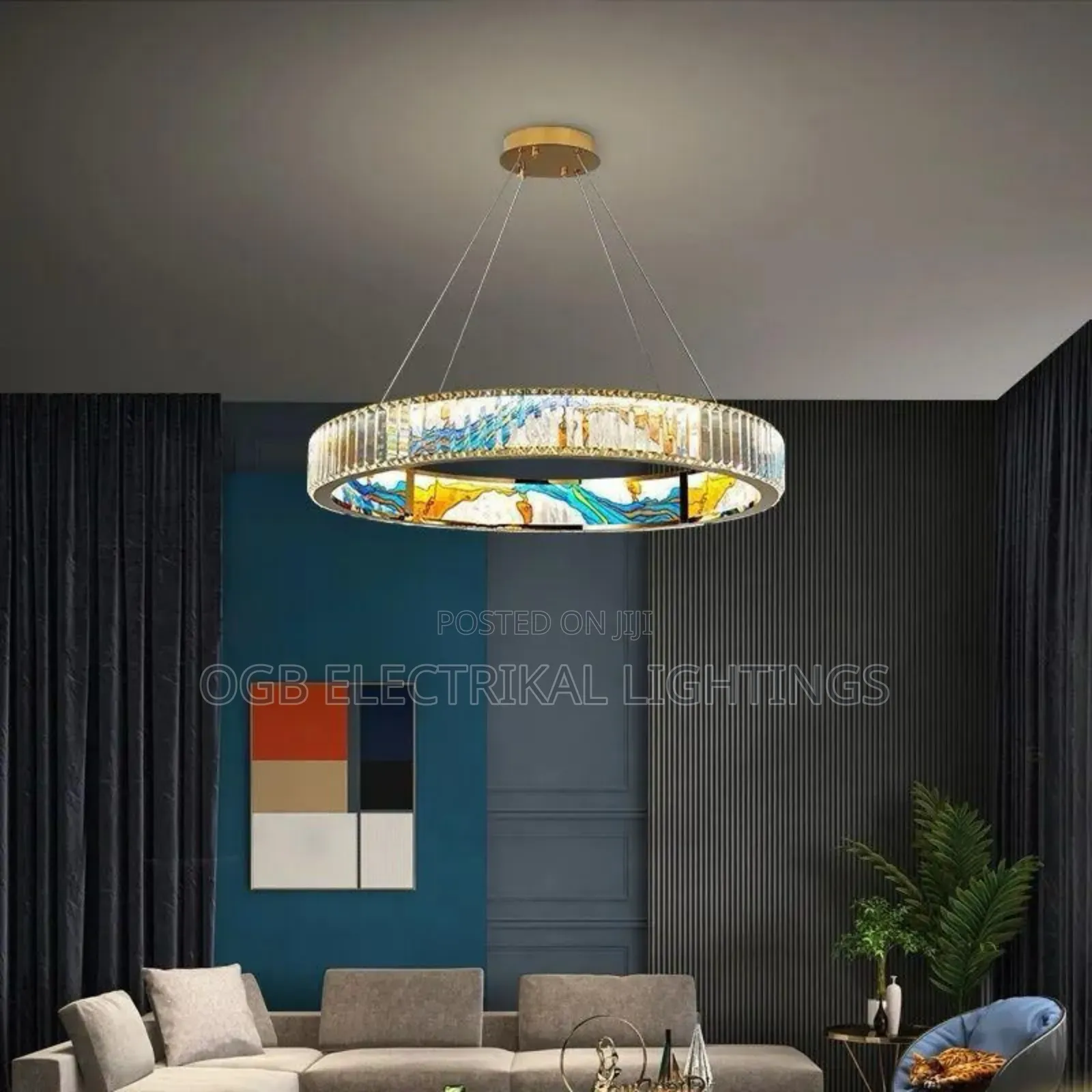 Modern New Enamel Color Chandelier