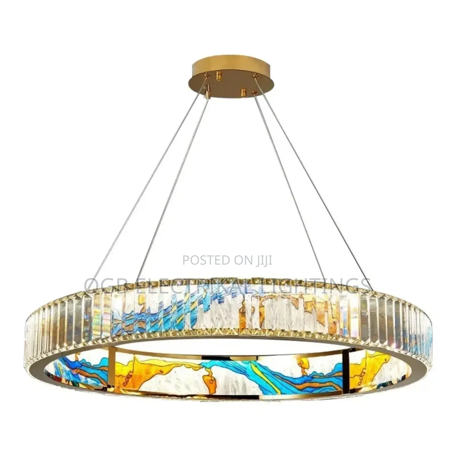Modern New Enamel Color Chandelier