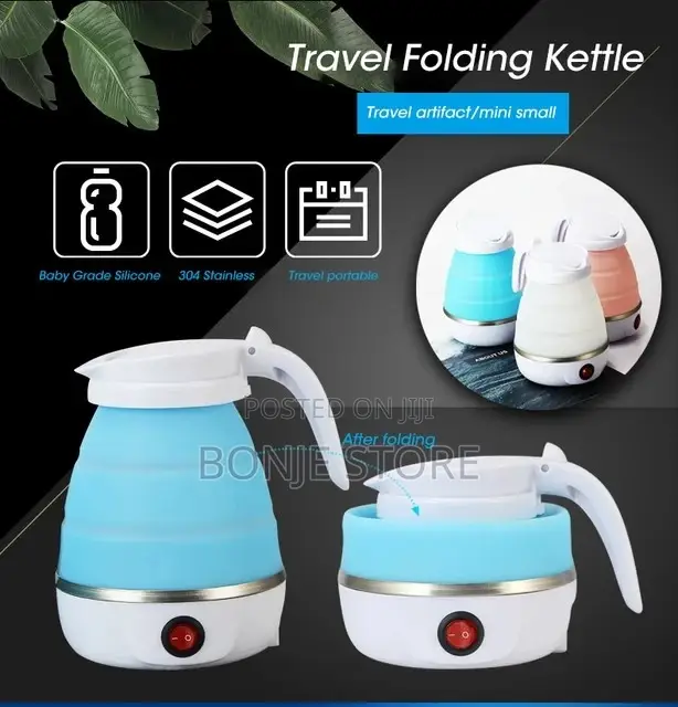 Foldable and Portable Teapot Water Heater 0.6l 600w 110/220v