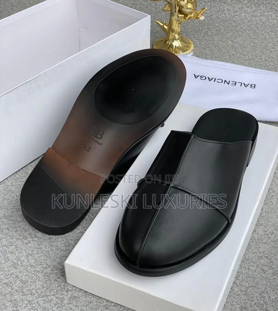Original Balenciaga Leather Half Shoe For Men