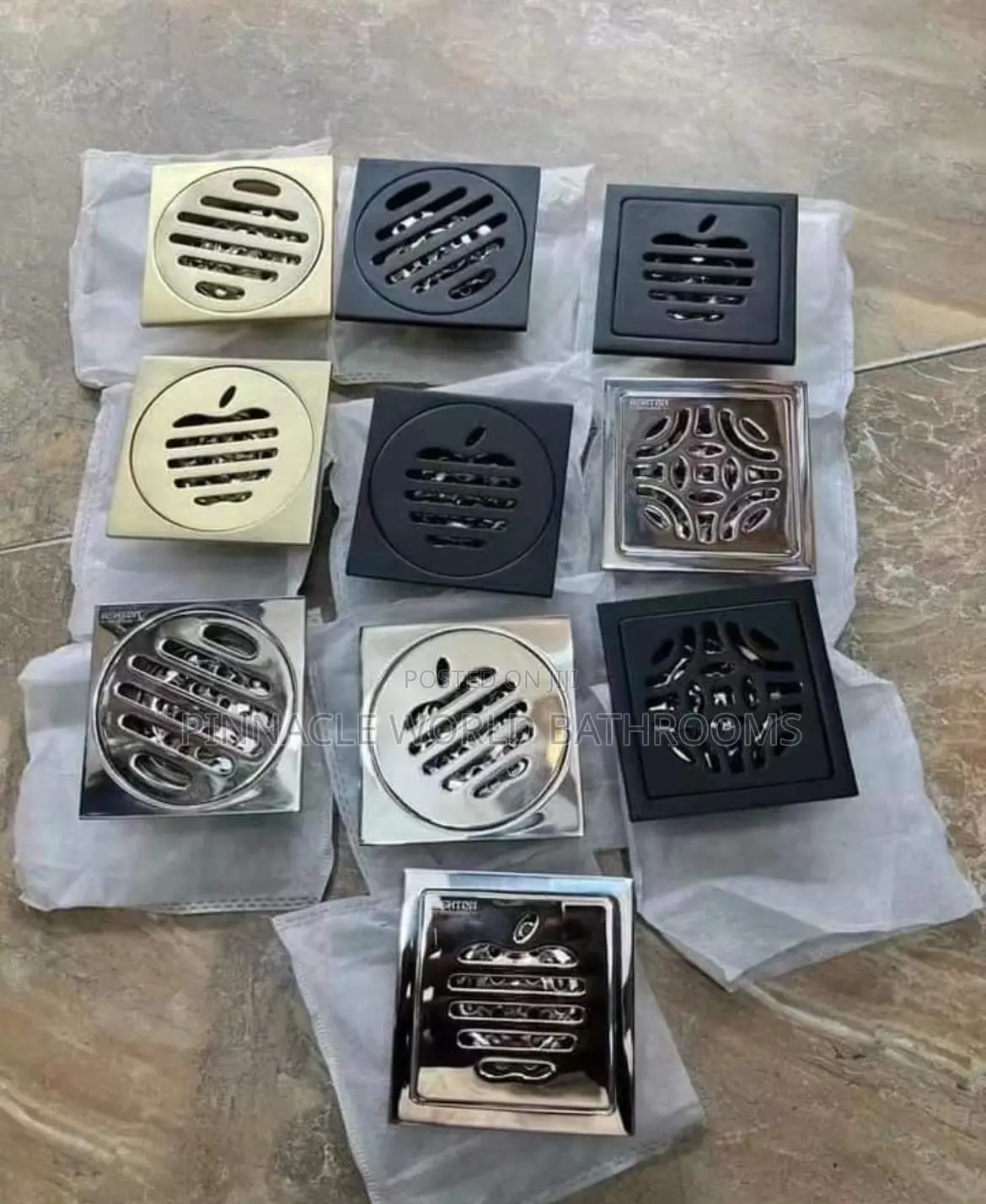 All Designs 10cm Bathroom Floor Drains Available