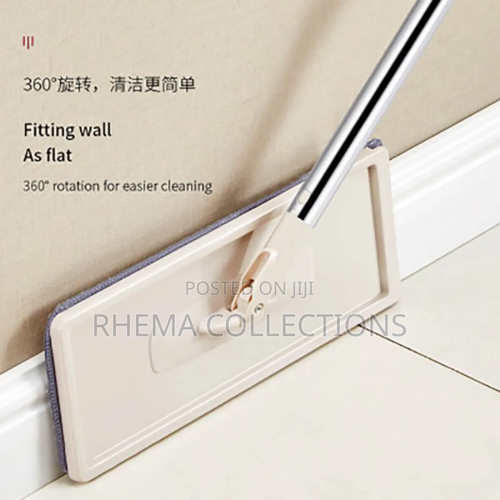360 Degree Rotating Flat Mop and Bucket Set