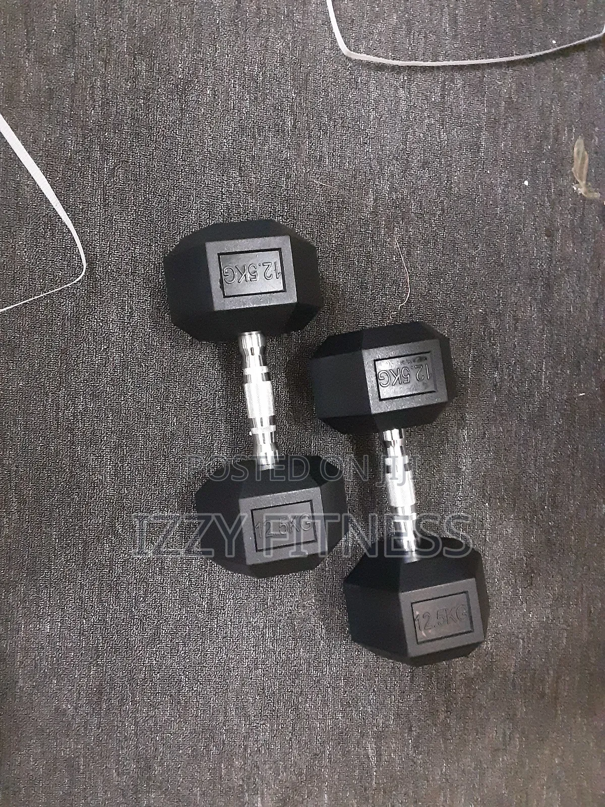 A Pair of 25kg Hex Dumbbell