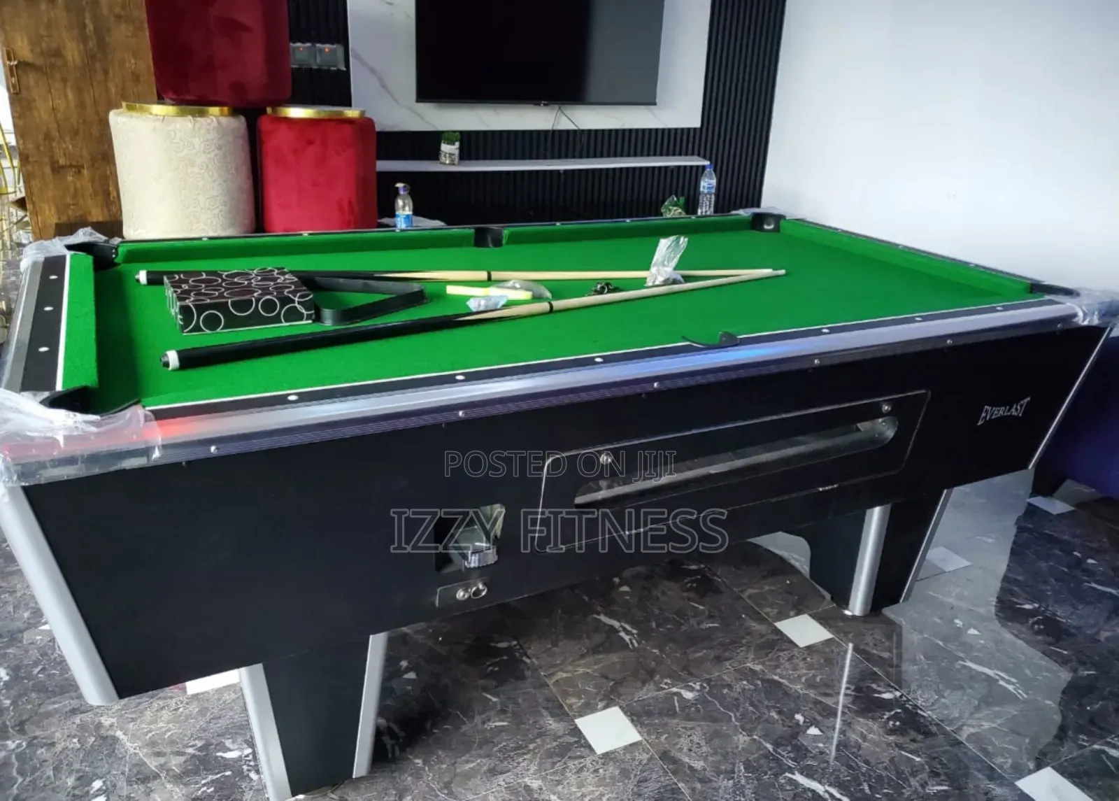 British Marble With Coin Snooker  Board With Accessories