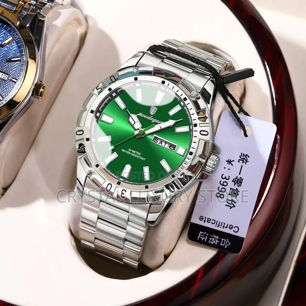 Poedagar Waterproof Chain Wristwatch