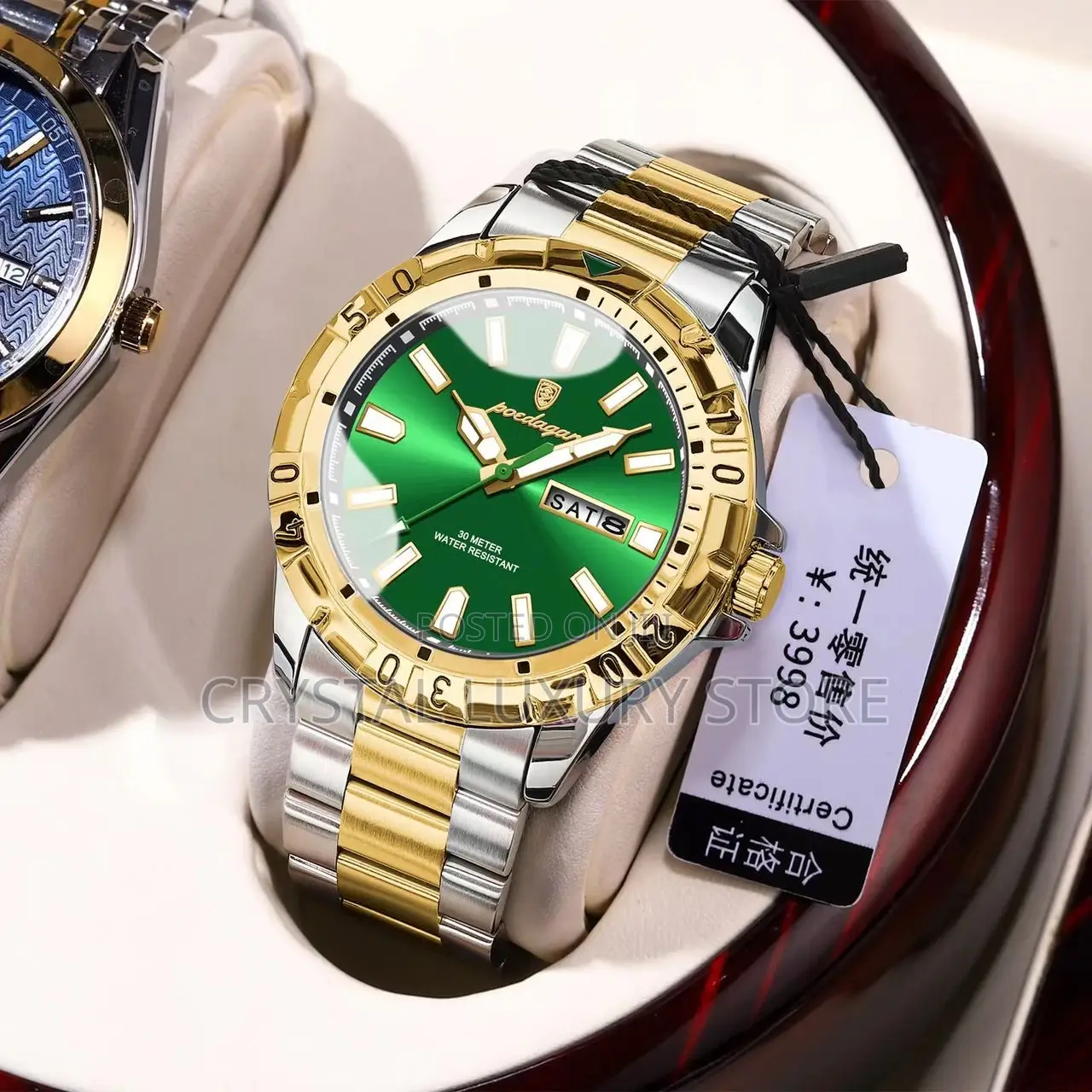 Poedagar Waterproof Chain Wristwatch