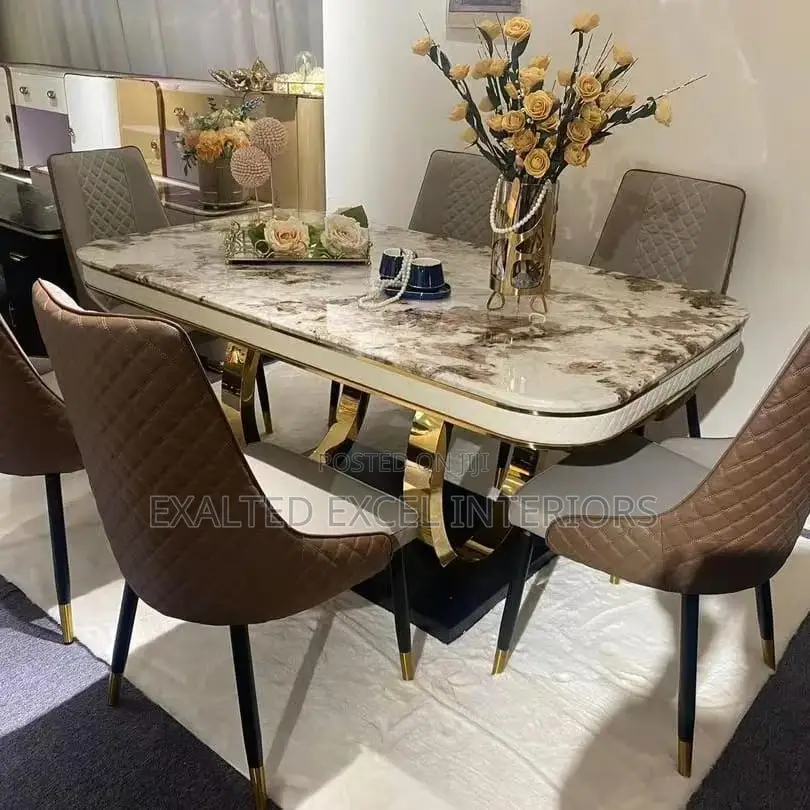 Quality Imported 6 Seater Marble Dining