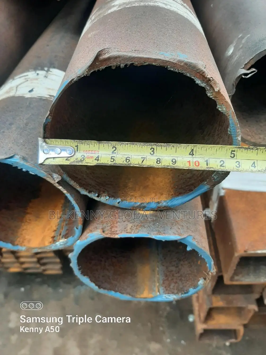 5"X3mm Mile Steel Round Pipe Available at Discount Price
