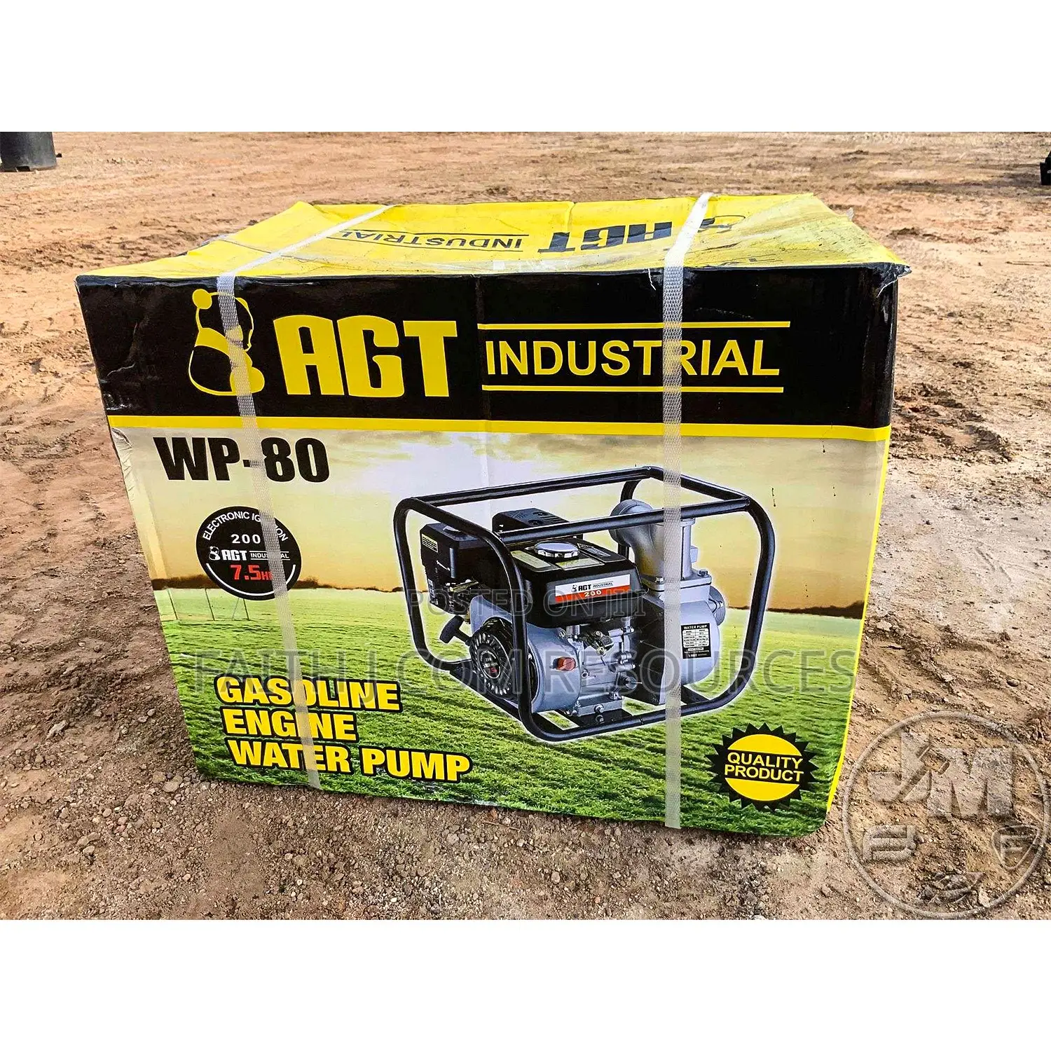 AGT Industrial Gasoline Water Pump Engine (Wp-80)