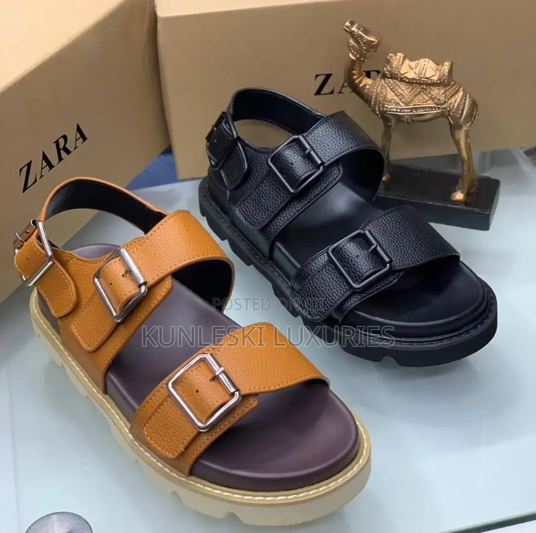 Original Zara Men Leather Sandals