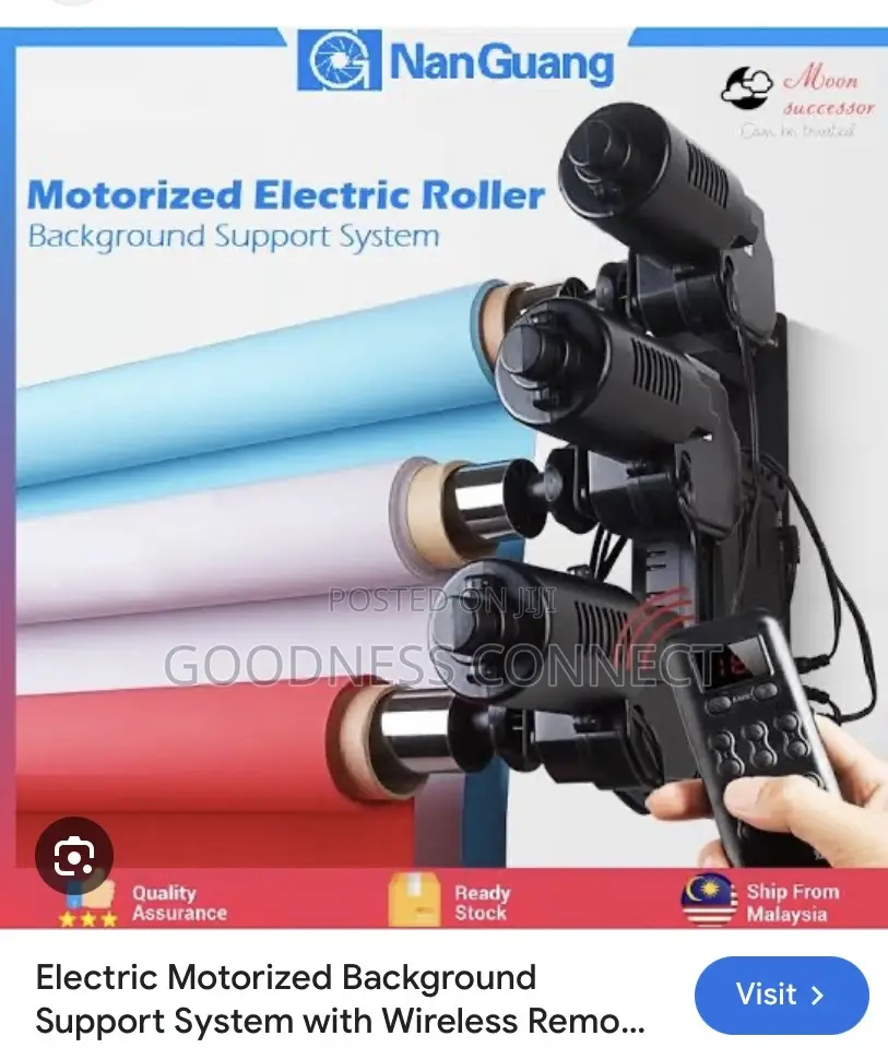 Electric Motorized Background Support System 3rollers
