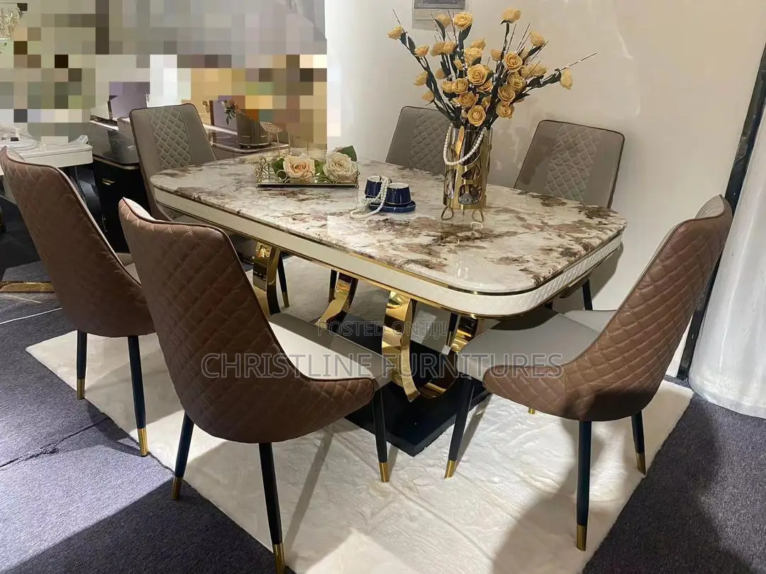 Quality Marble Top Dining Table Set