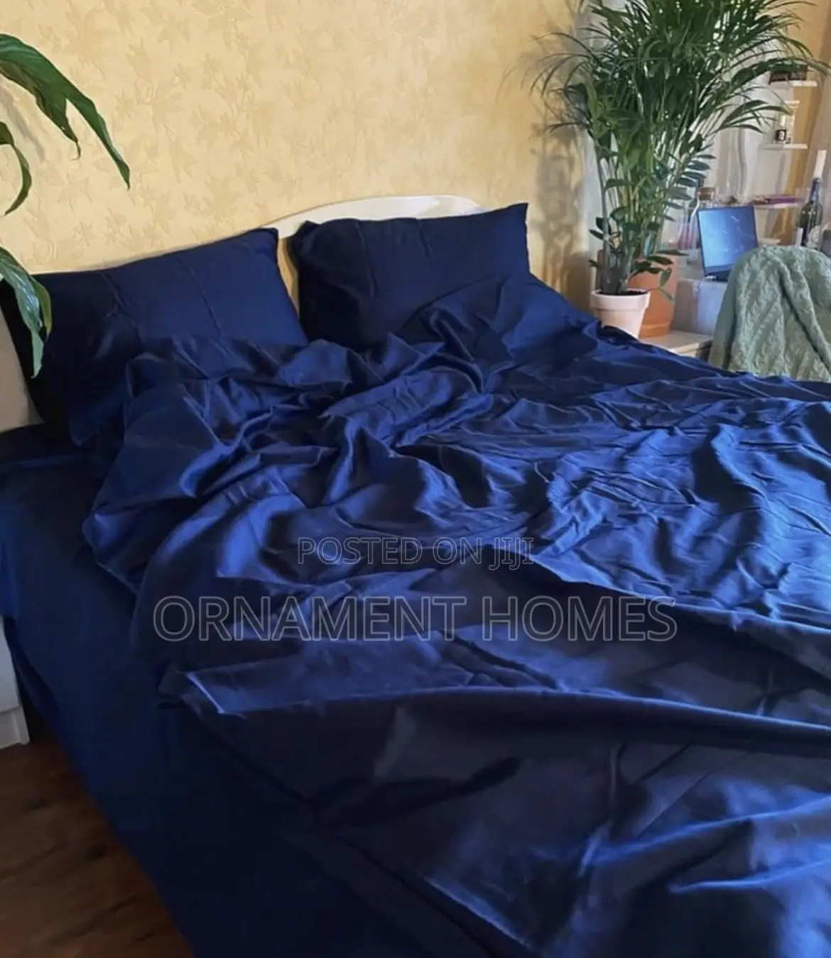Duvet-Cover , Bedsheet and Pillowcases (Royal Blue)