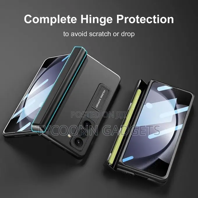 Samsung Z Fold 5 Case With Built in Hidden Slim S Pen Holder
