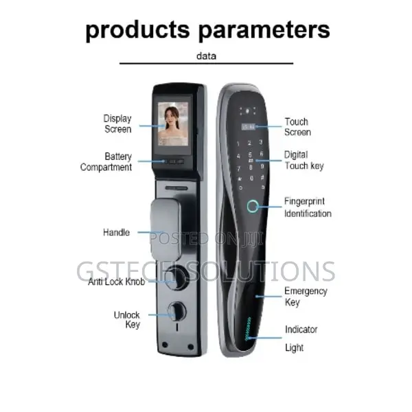 Fingerprint Smart Doorlock Withvideo and Facial Recognition