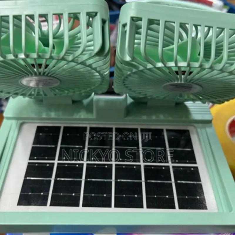 Double Head Rechargeable/Solar Fan