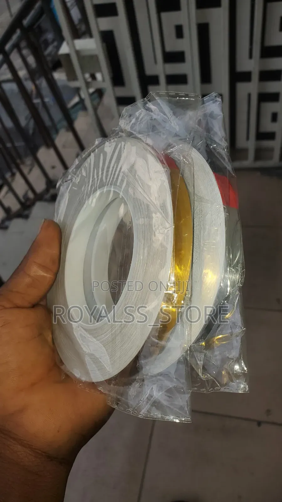 50 Meters Gold and Silver Wall Decorative Tape