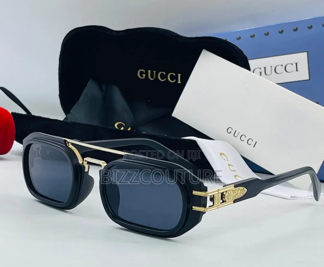 Original Gucci Sunglasses Tinted Black Frame Is Available