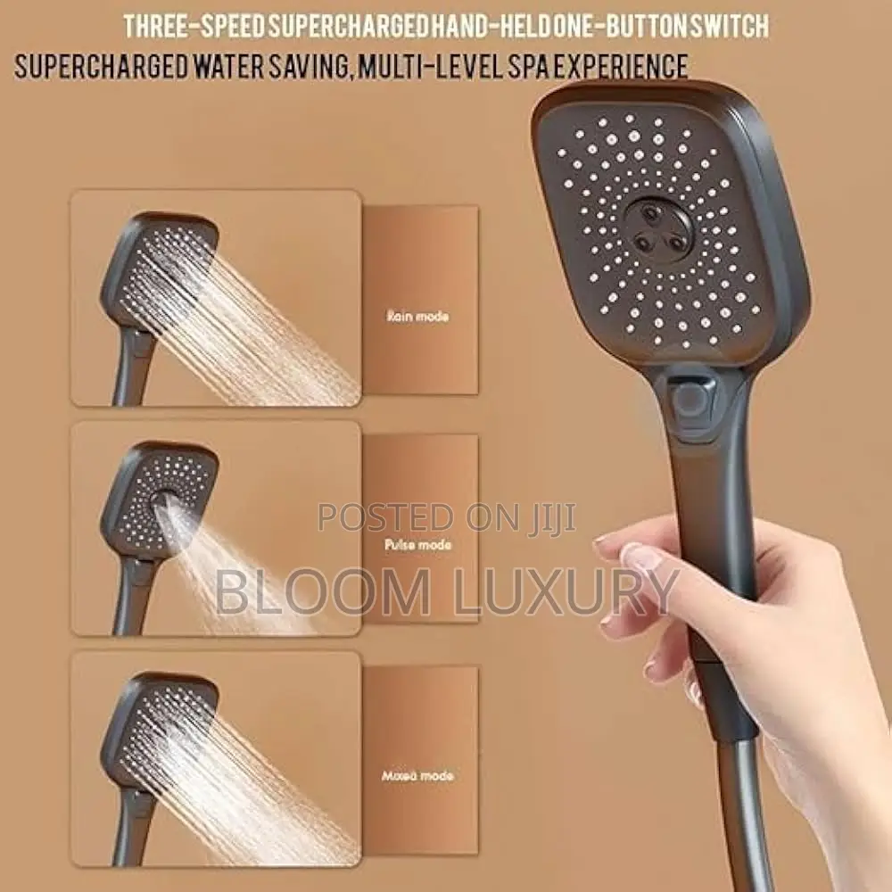 High Quality Black Standing Shower