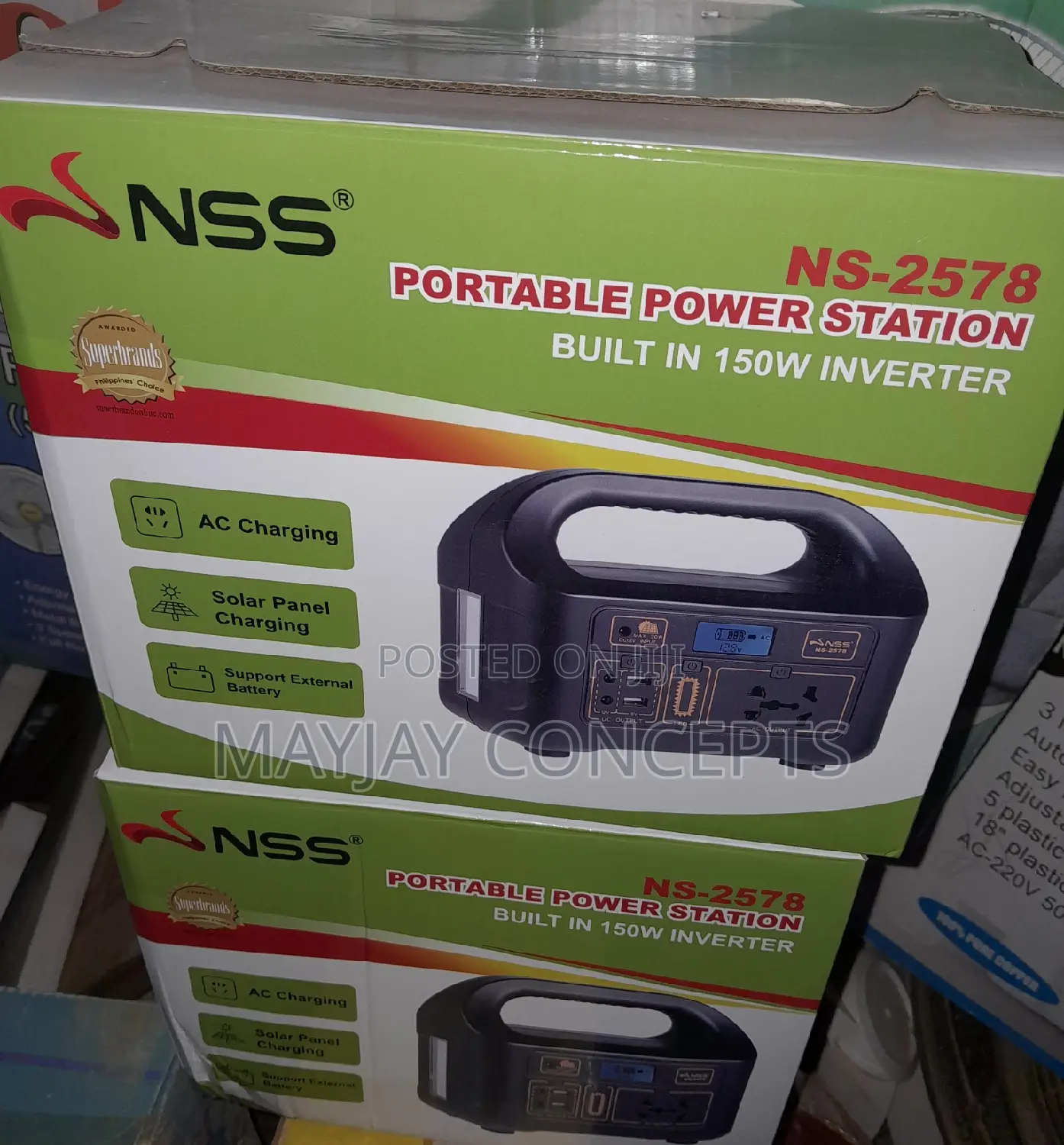 NSS 150W Solar Generator+Solar Panel for Tv,Laptop,Fan