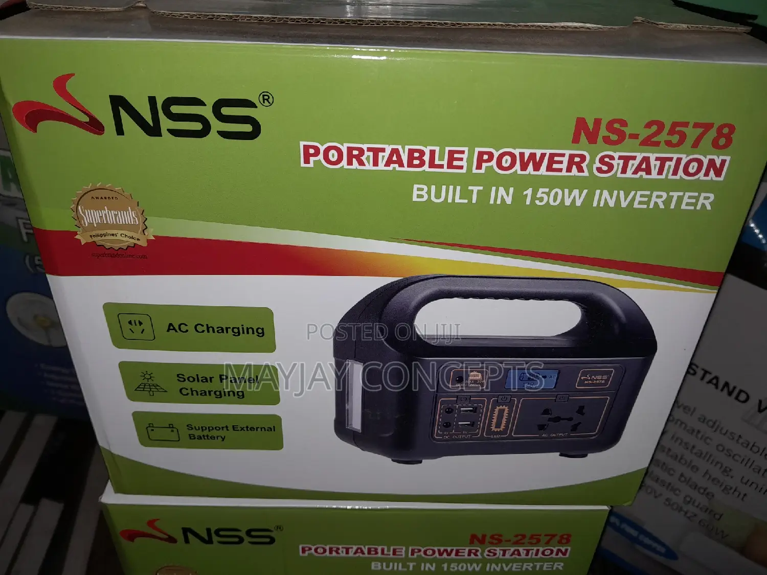 NSS 150W Solar Generator+Solar Panel for Tv,Laptop,Fan