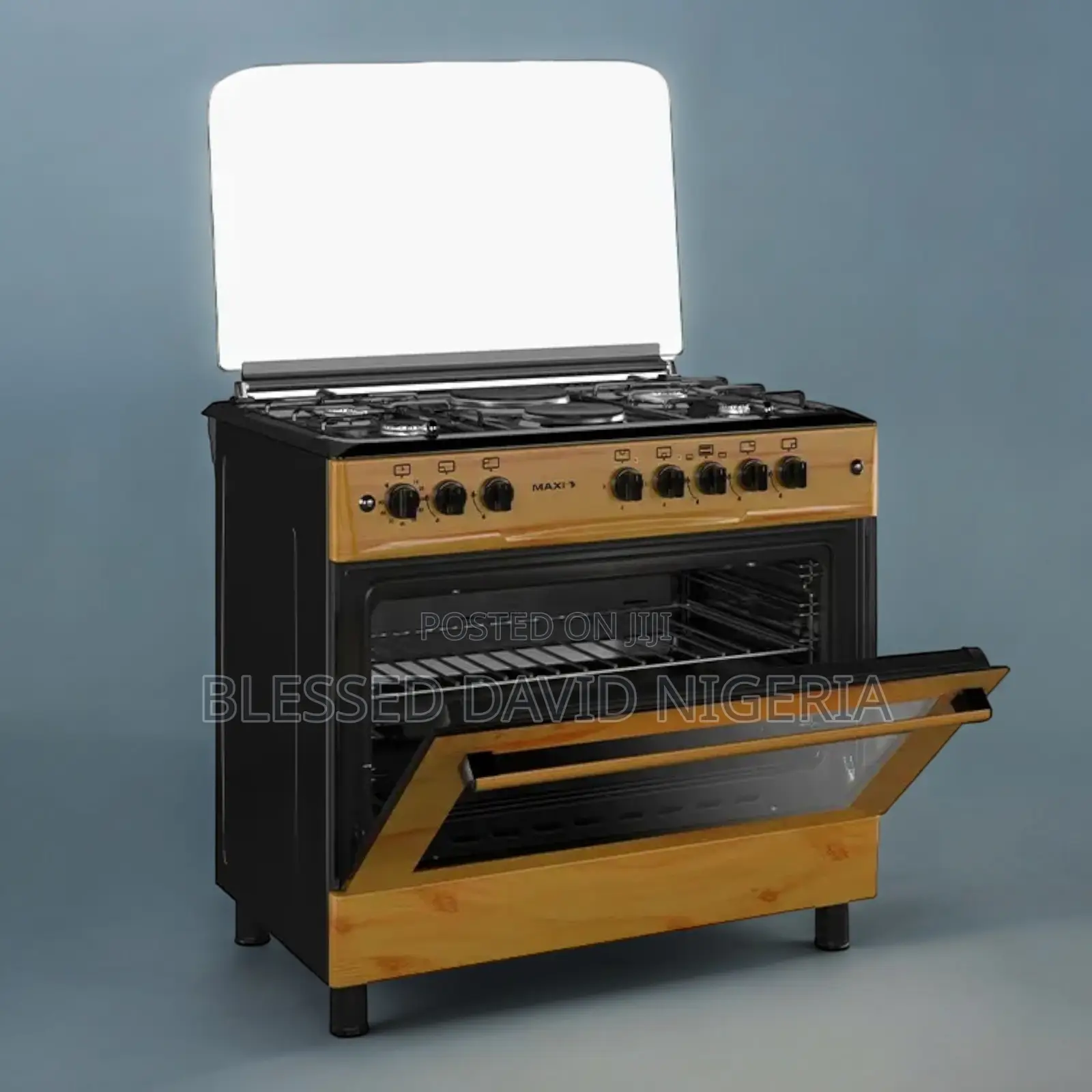 Maxi 60*90 (4+2) Burner Gas Cooker Wood
