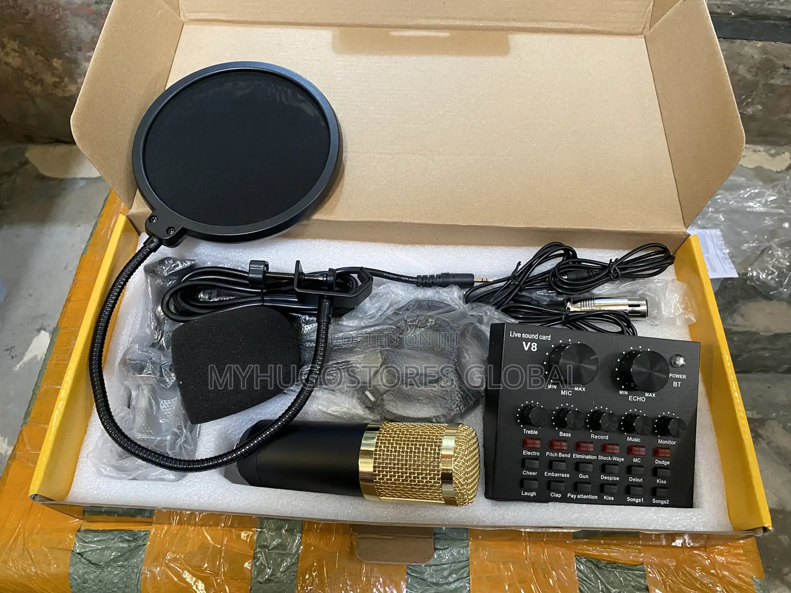 BM 800 Kit Professional PC V8 Sound Card Set BM800 Mic