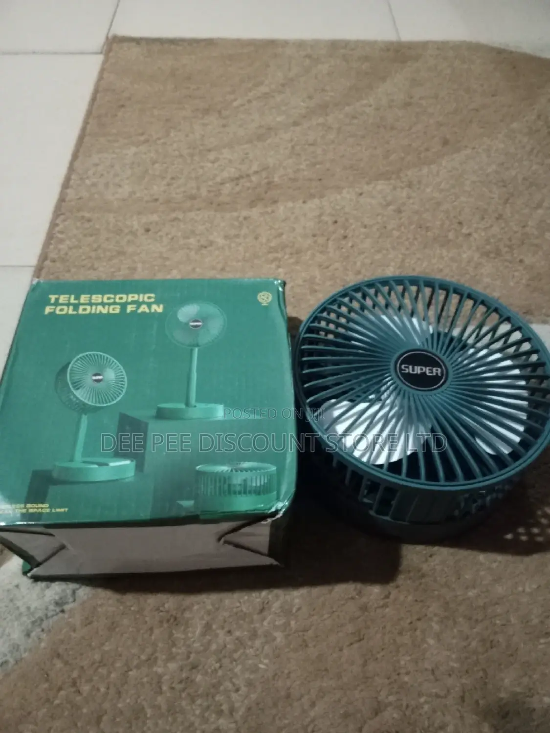 Desktop Rechargeable USB Fan Adjustable Portable Fan 3 Speed