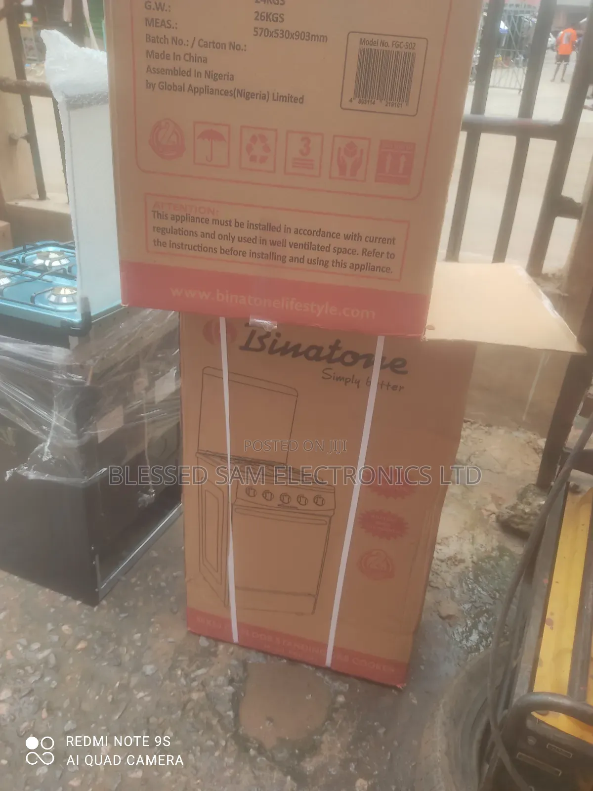 Binatone Automatic Cooker 4 Gas Burner With Oven