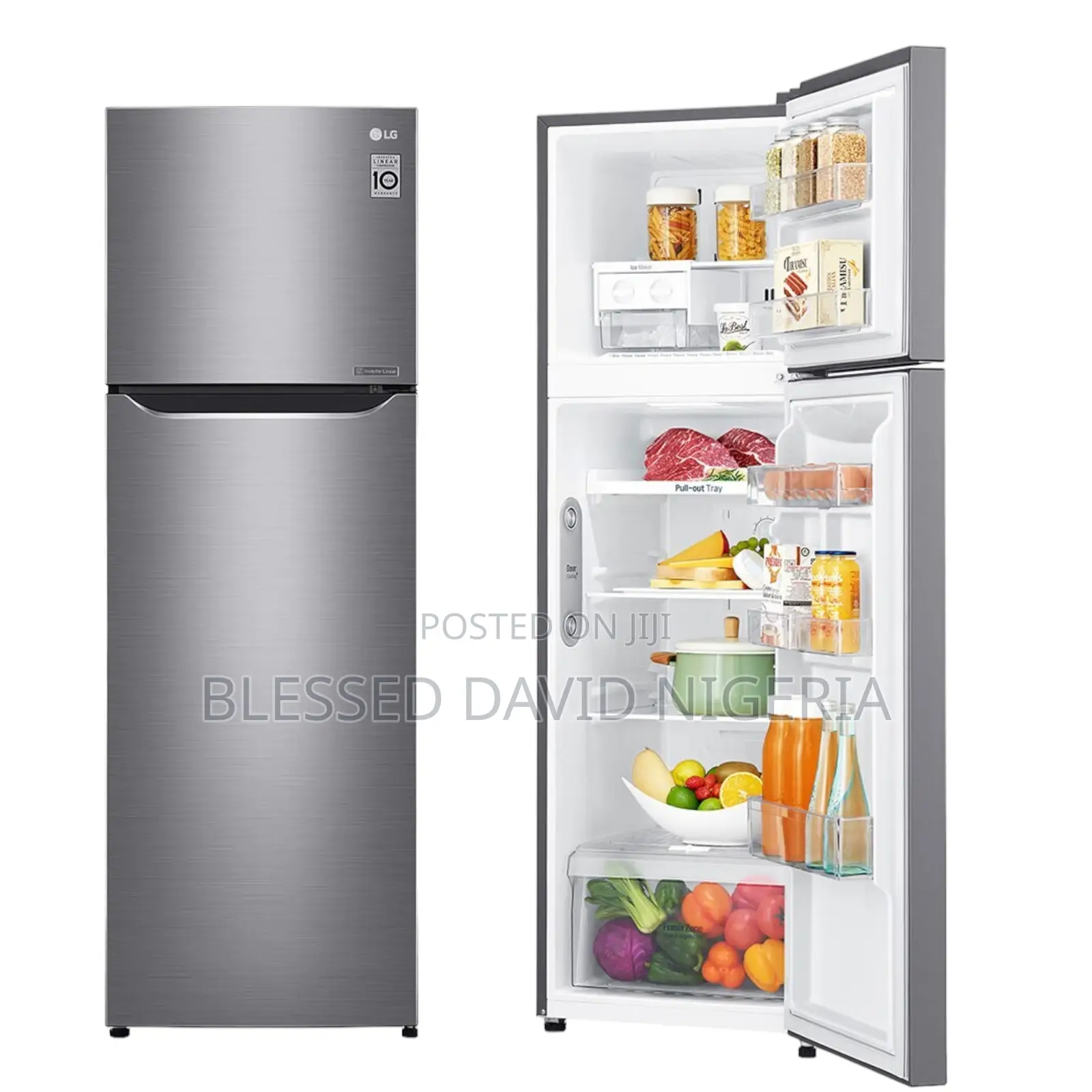 LG GN-G272SLCB 279L Top Freezer Refrigerator