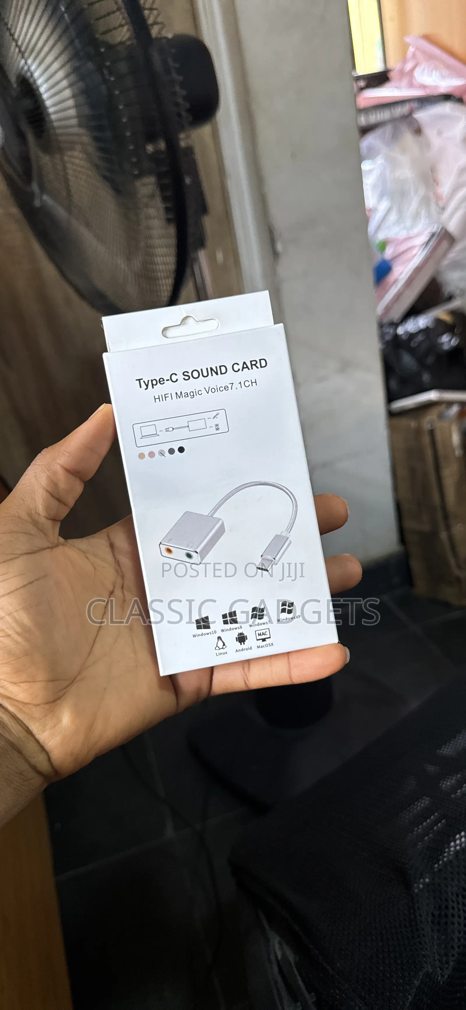 External Type USB C Sound Card For Macbook 3.5mm Audio Jack