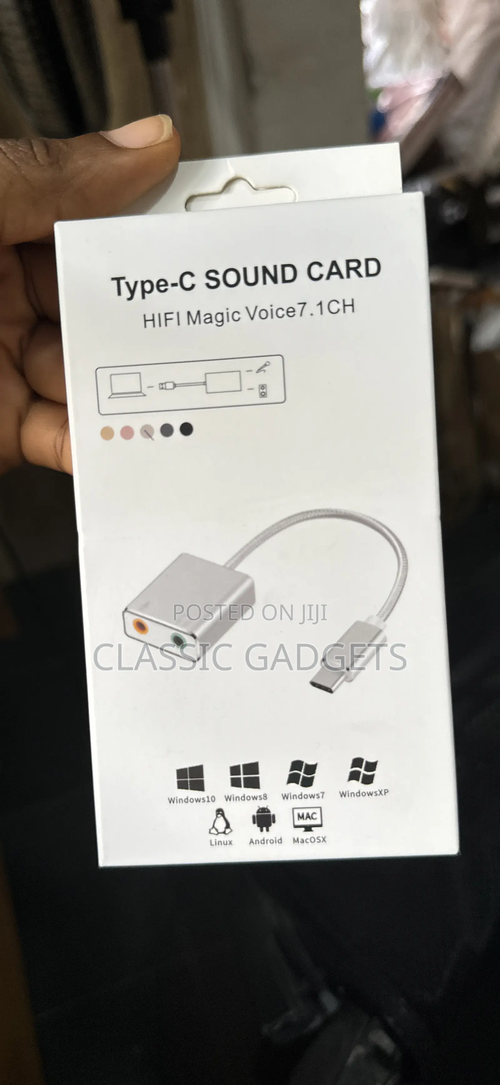 External Type USB C Sound Card For Macbook 3.5mm Audio Jack