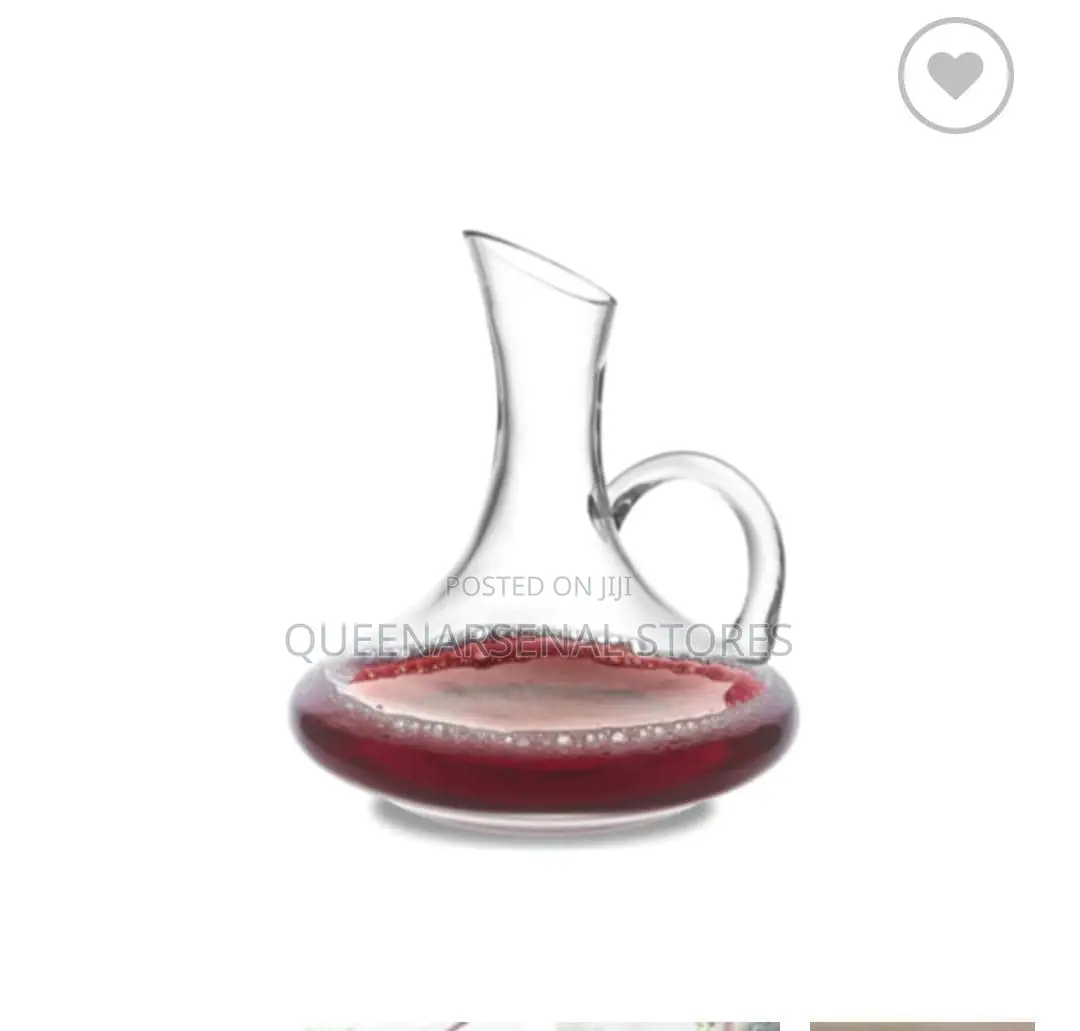 Wine Decanter With Handle Beveled Mouth 1650ML