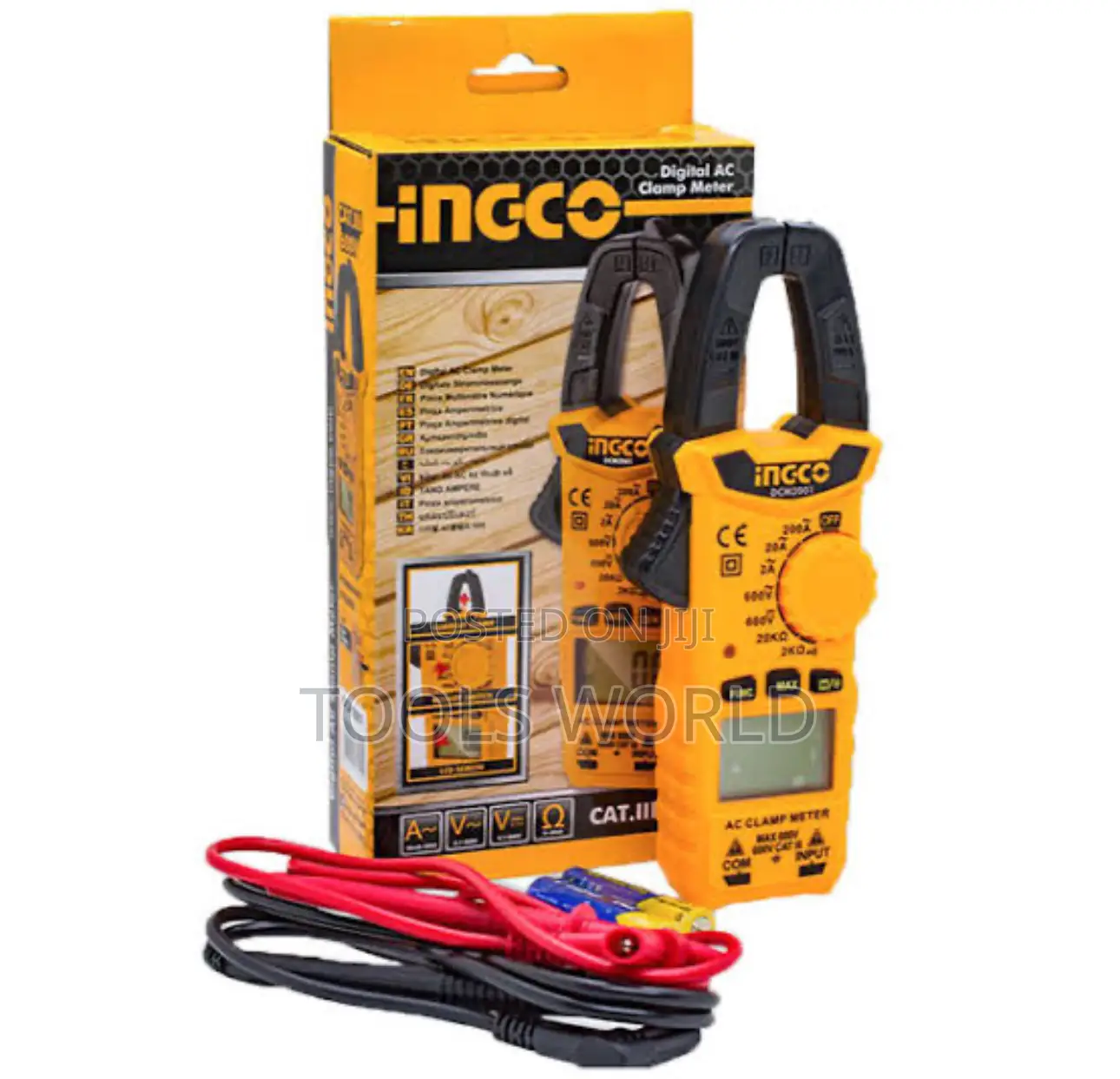 Ingco Dcm2001 Digital Clamp Meter Electrical Tester 200a