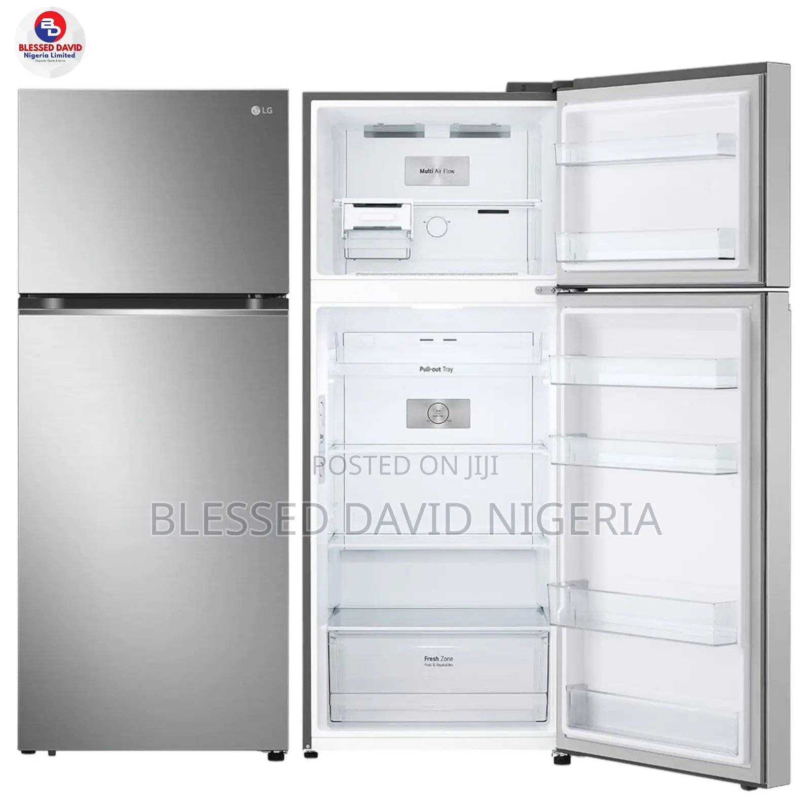 Lg Gn-B392plgb 395l Top Freezer Refrigerator