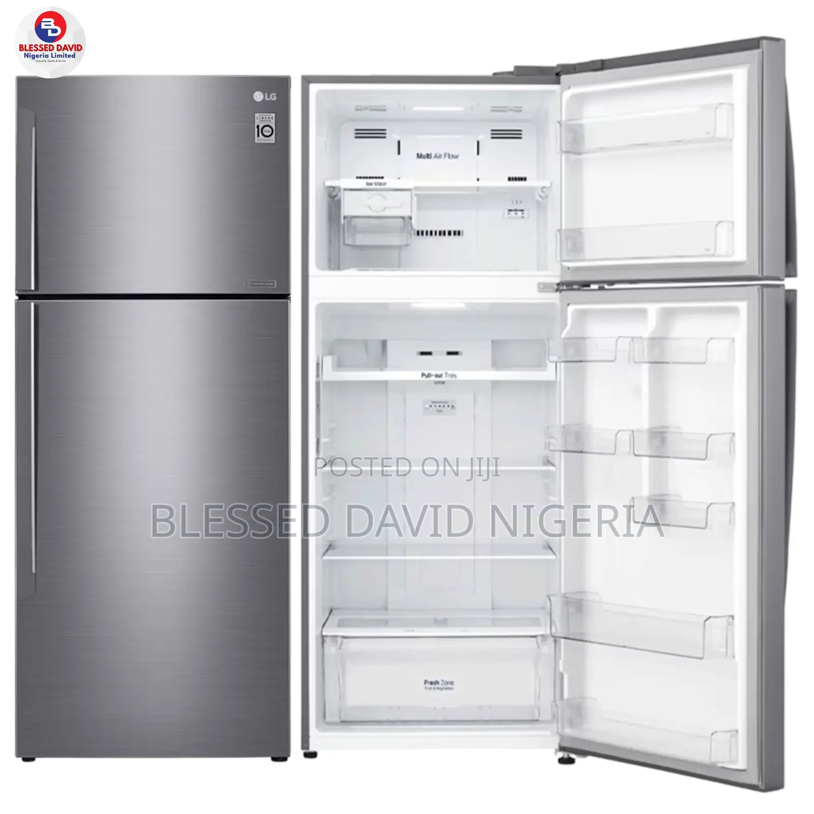 LG GL-C502HLCL 438L Top Freezer Refrigerator