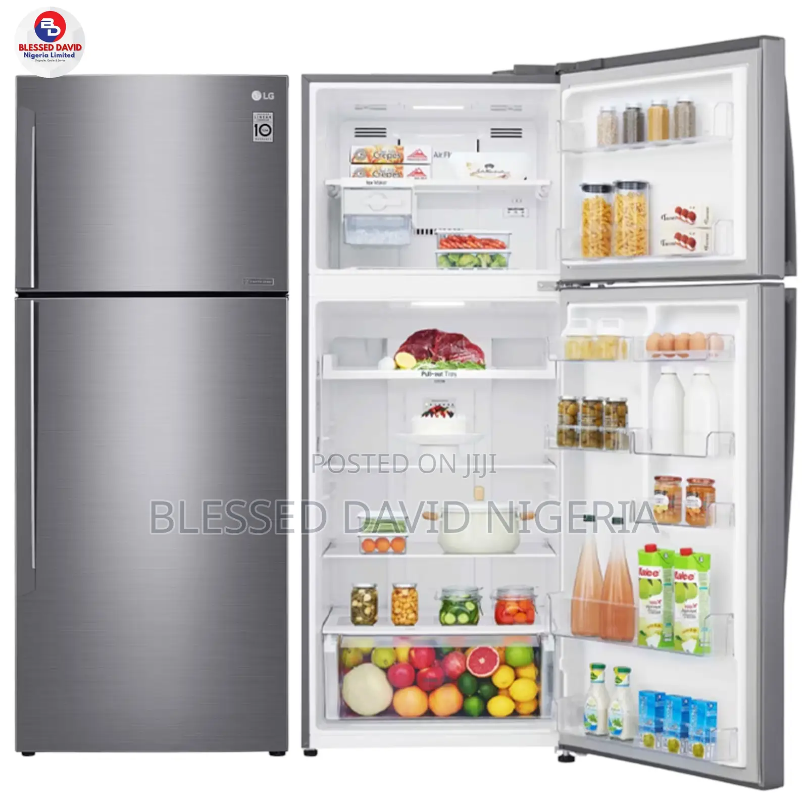 LG GL-C502HLCL 438L Top Freezer Refrigerator