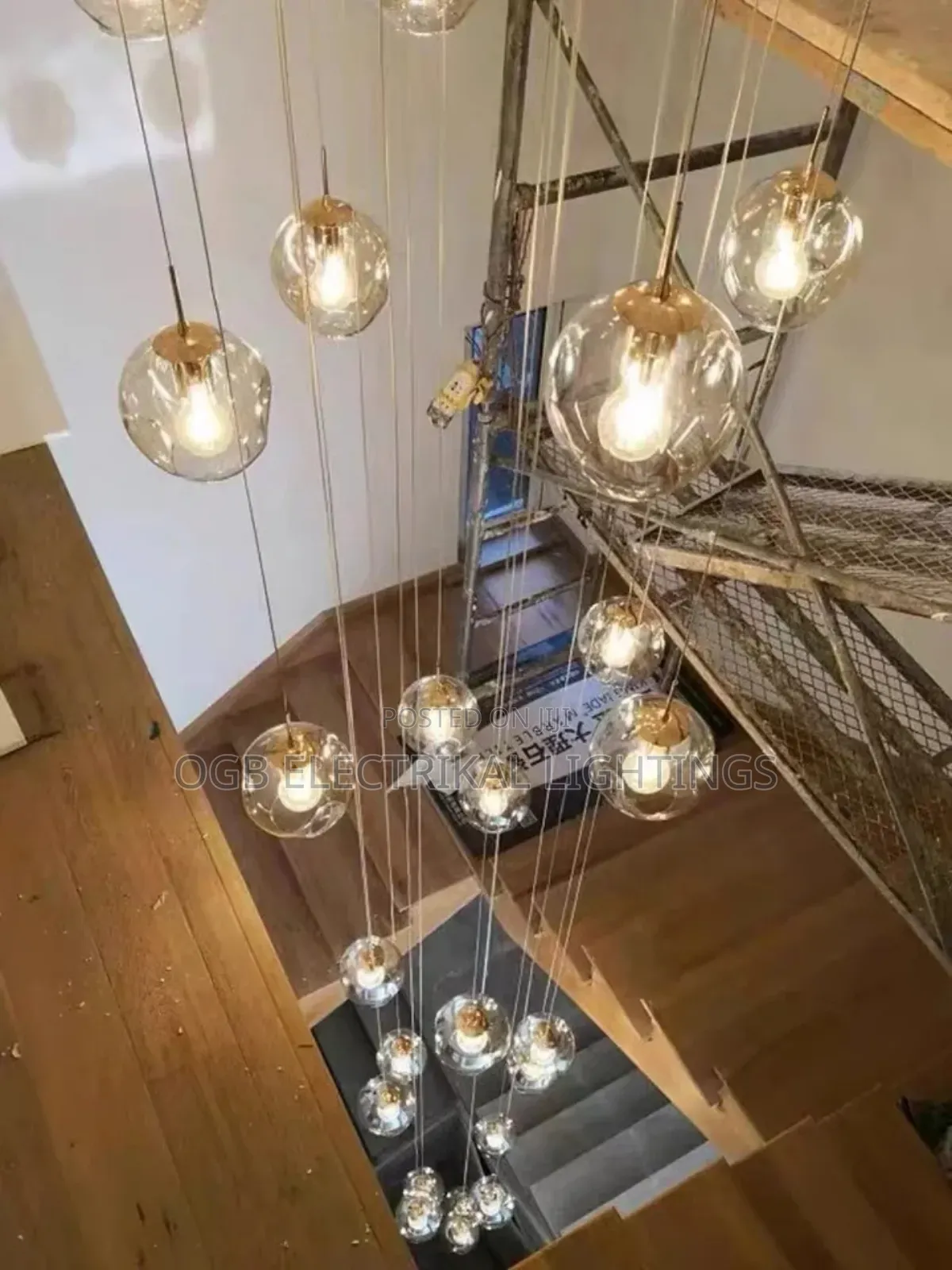 Modern Stair Case Chandelier
