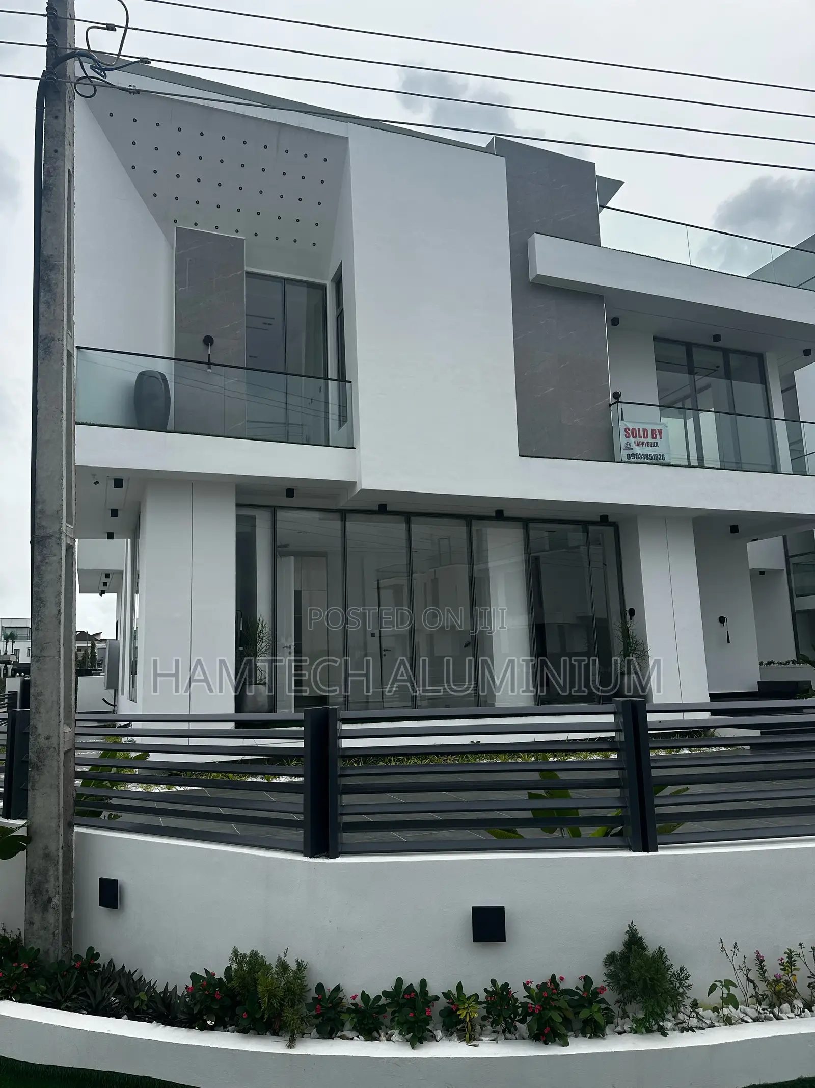 Balcony Glass Handrail And Transom Aluminium Window