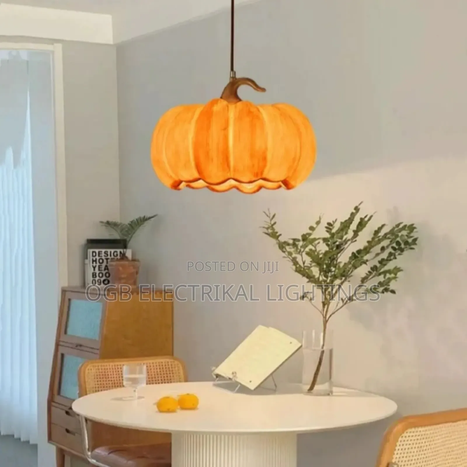 Japanese Style Pumpkin Pendant Lamp