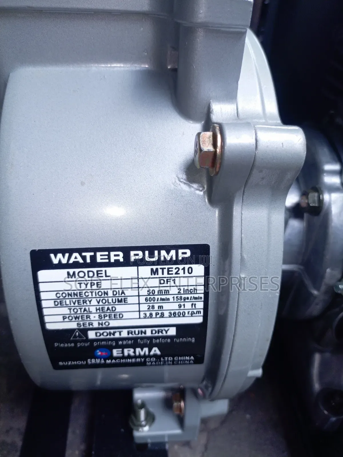 2" Erma Yamaha Industrial Water Pump