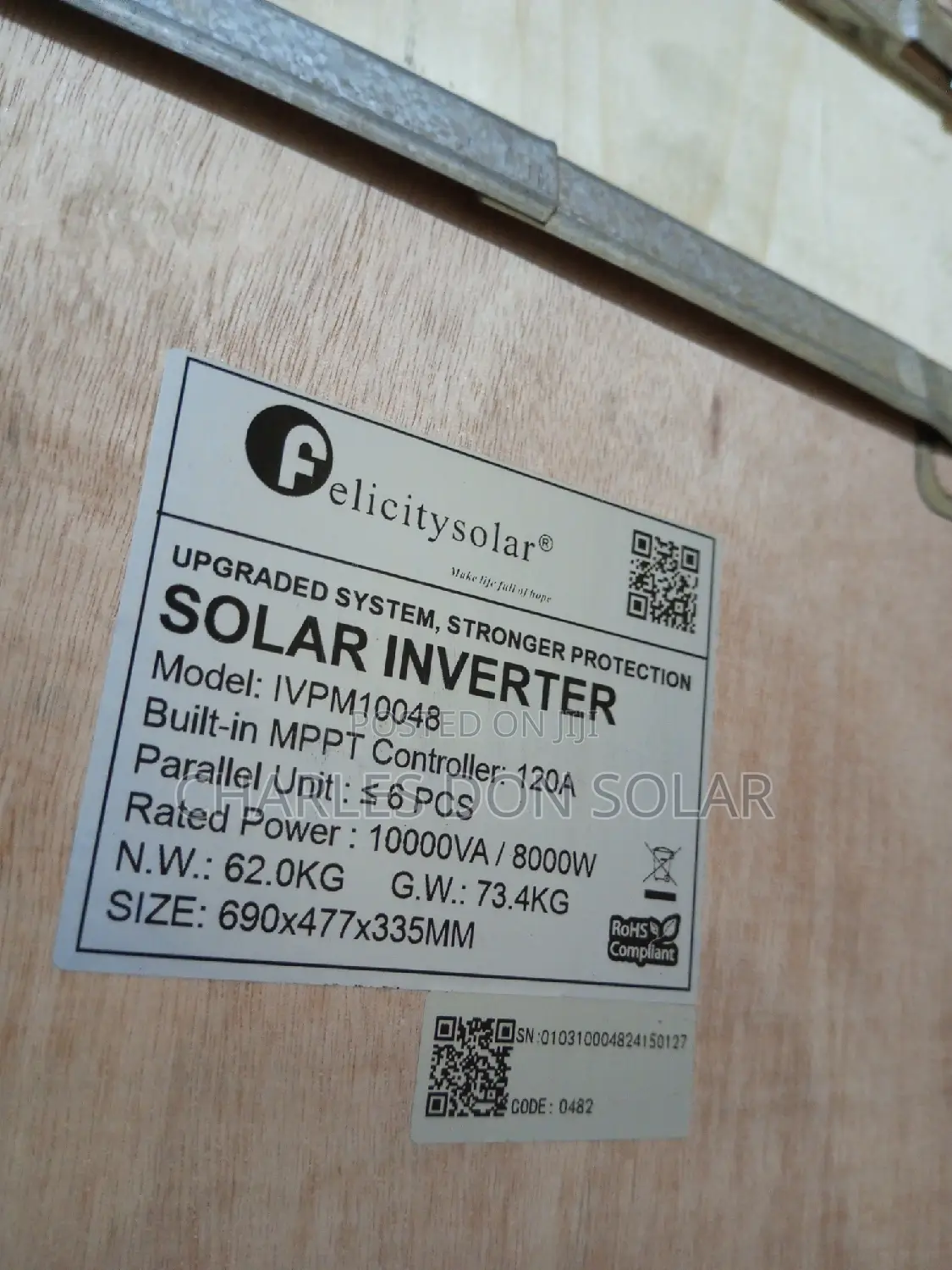 Felicity Hybrid Inverter 10kva 48v